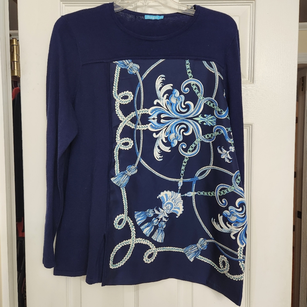 J. Mclaughlin Cashmere Blend Notting Sweater - image 2